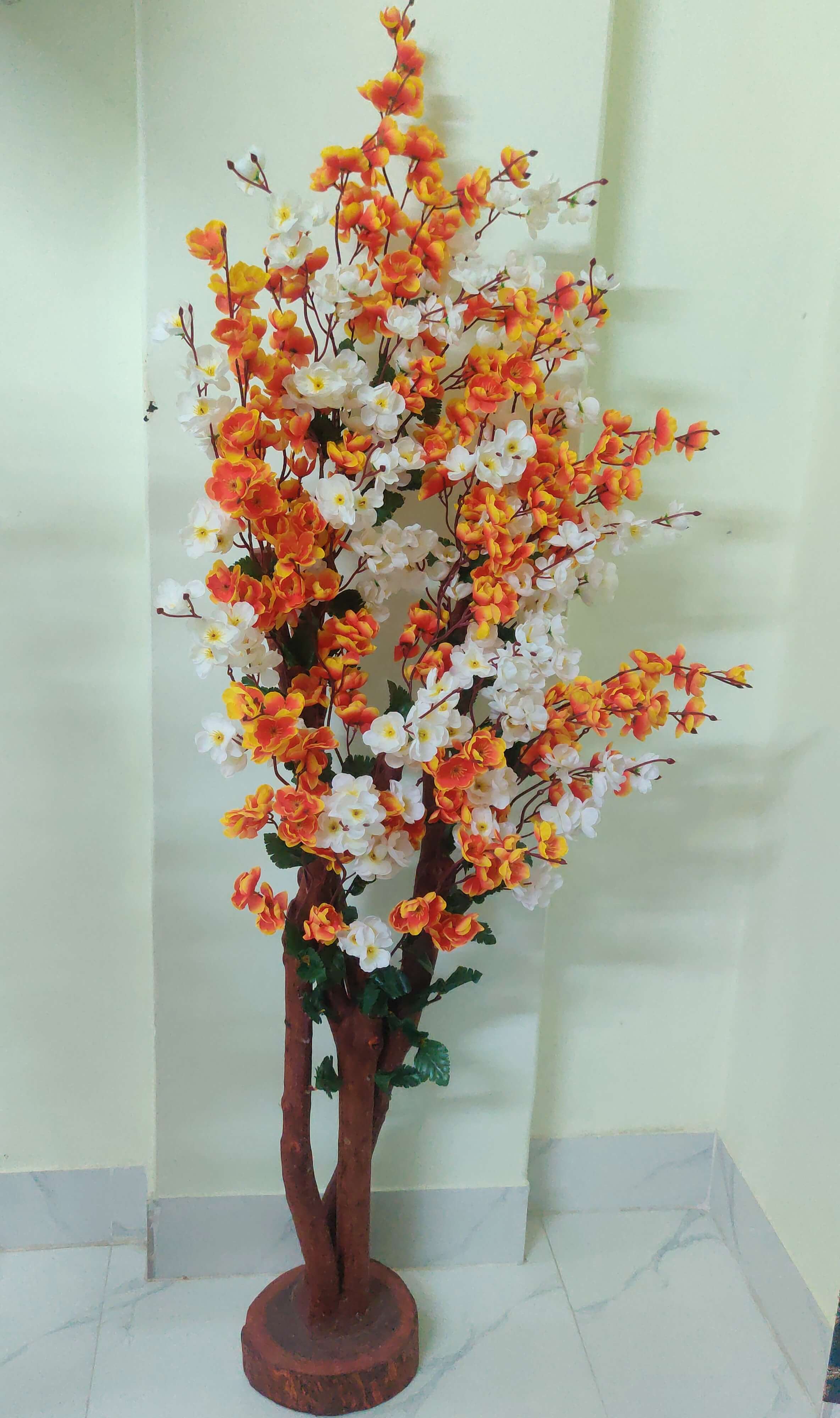 White & Orange Colour